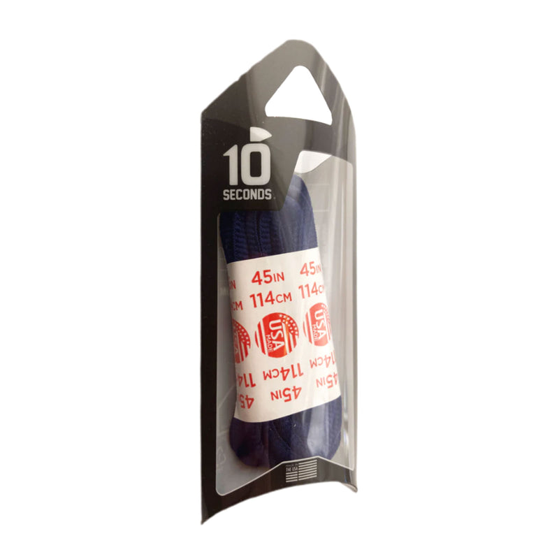 10 Seconds Athletic Oval Shoelace - Navy Accessories - Shoe Laces - The Heel Shoe Fitters