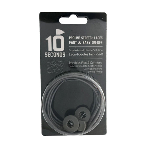 10 Seconds Elastic Shoelace - Grey Accessories - Shoe Laces - The Heel Shoe Fitters