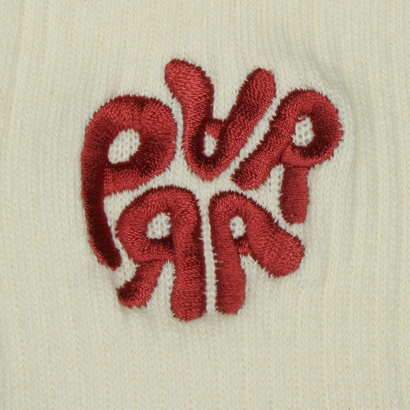 by Parra 1976 Logo Crew Sock Brick Red