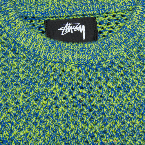 Stussy 2 Tone Loose Gauge Sweater Green / Blue