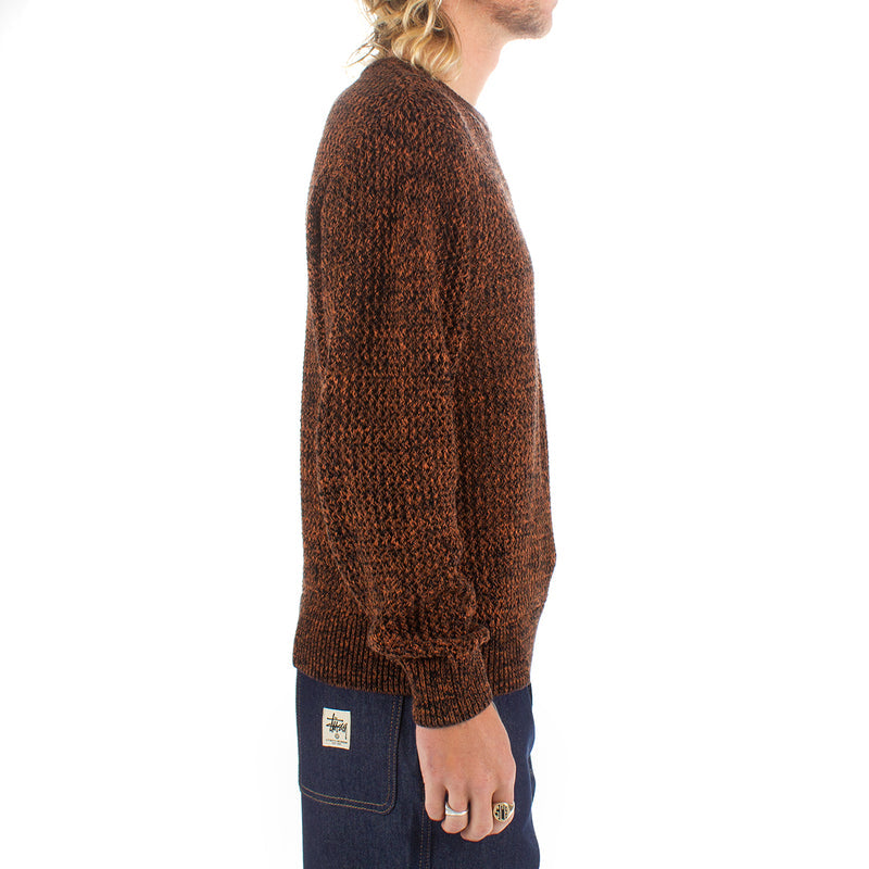Stussy 2 Tone Loose Gauge Sweater / Orange