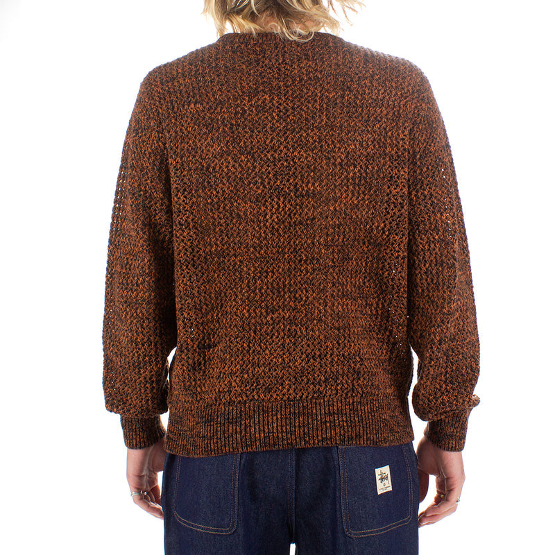 Stussy 2 Tone Loose Gauge Sweater / Orange