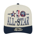 Cream and navy baseball cap with All-Star embroidery and event logos on the front.