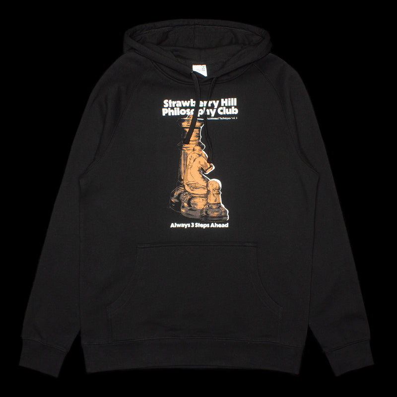 Strawberry Hill Philosophy Club | 3 Steps Ahead Hoodie Color : Black