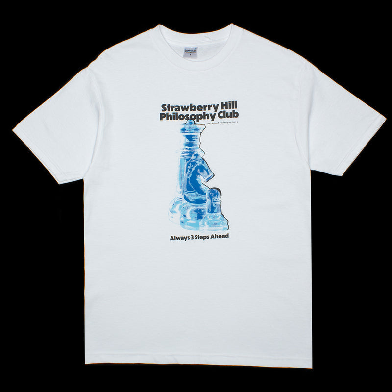 Strawberry Hill Philosophy Club | 3 Steps Ahead T-Shirt Color : White