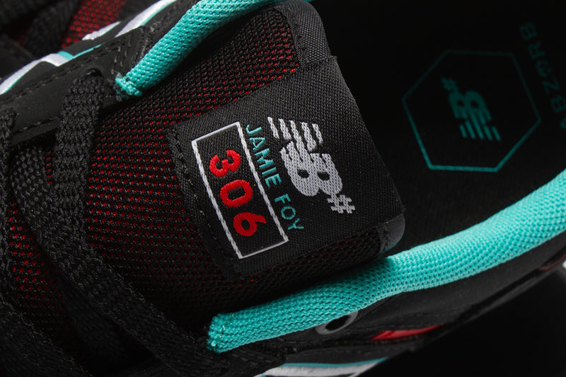 New Balance Numeric | 306 Style # NM306RNR Color : Black / Teal / Red