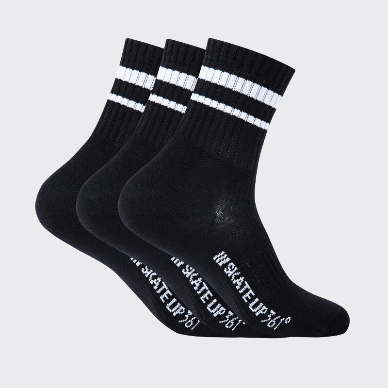 361° Everyday Socks (3 Pairs)：Black