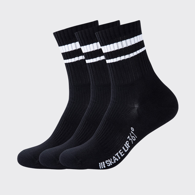 361° Everyday Socks (3 Pairs)：Black