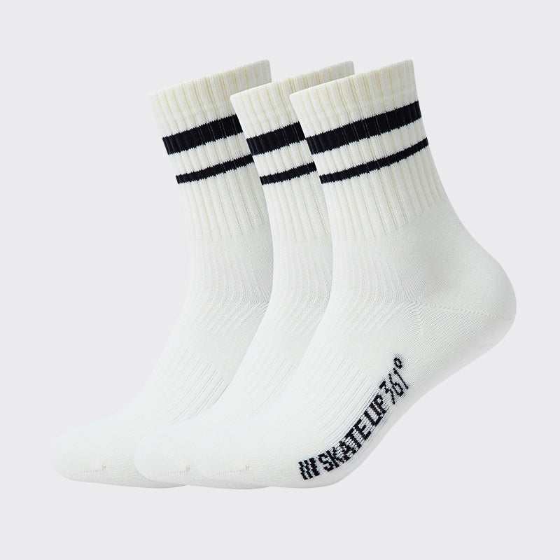 361° Everyday Socks (3 Pairs)：White