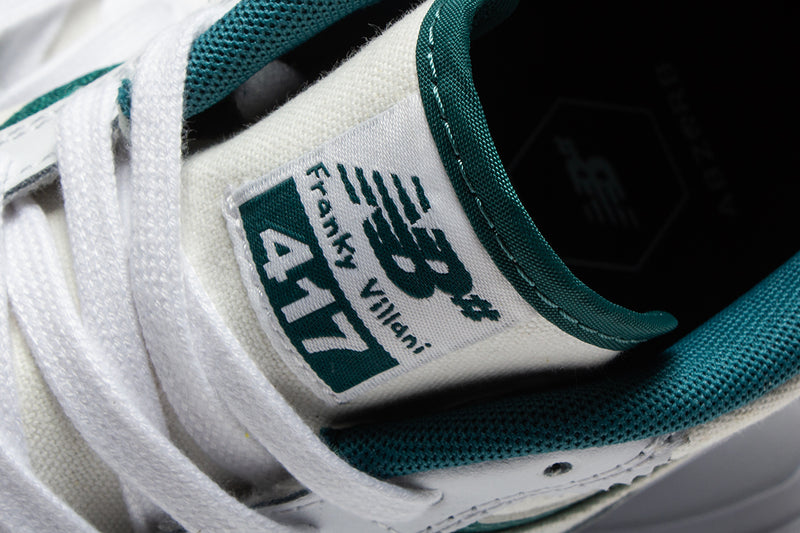 New Balance Numeric | 417 Style # NM417RUP Color : White / Vintage Teal