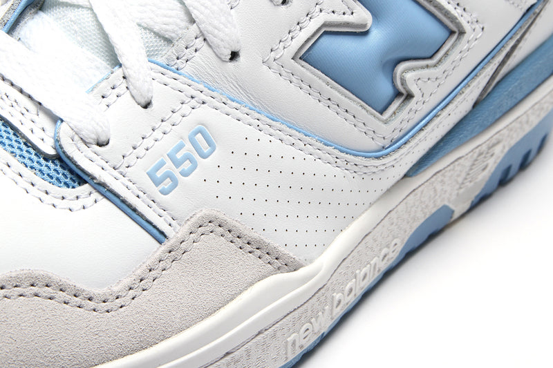 New Balance 550 White Blue Haze Rain Cloud