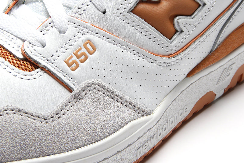 New Balance 550 White Sepia Rain Cloud