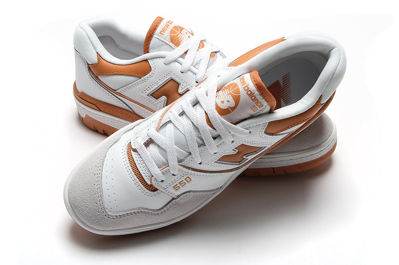 New Balance 550 White Sepia Rain Cloud