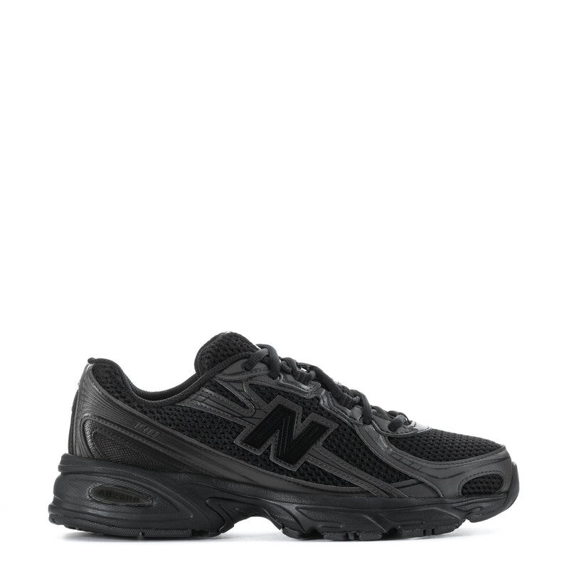 Black and dark gray women's running sneakers, lace-up with cushioned sole