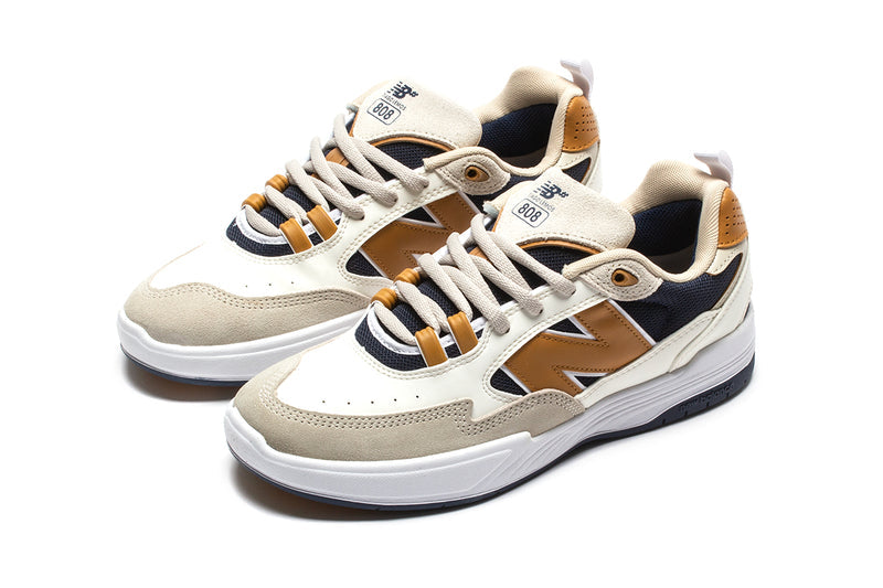 New Balance Numeric | 808 Style # NM808FCY Color : White / Tan / Navy