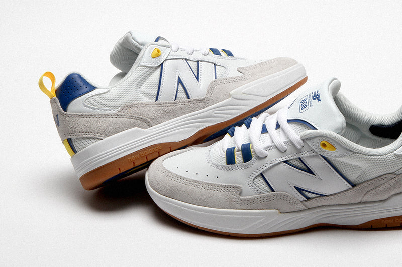 New Balance Numeric 808 - White / Blue / Yellow