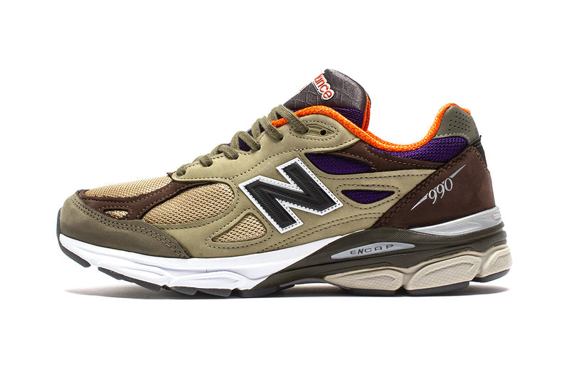 New Balance 990 Brown / Tan / Olive  Edit alt text