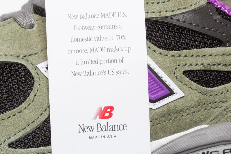 New Balance 990v2  Olive Leaf / Black