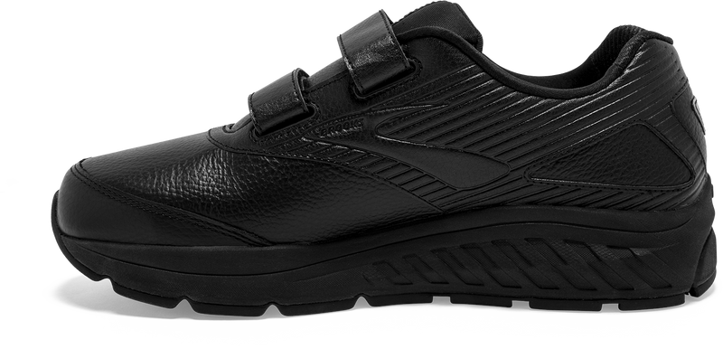 Inside view Women's Brooks Footwear style name Addiction Walker V-Strap 2 Double Wide in color Black. Sku: 110320-4E072