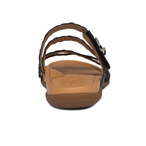 Aetrex Brielle Slide Sandal (Women) - Black Sandal - Slide - The Heel Shoe Fitters