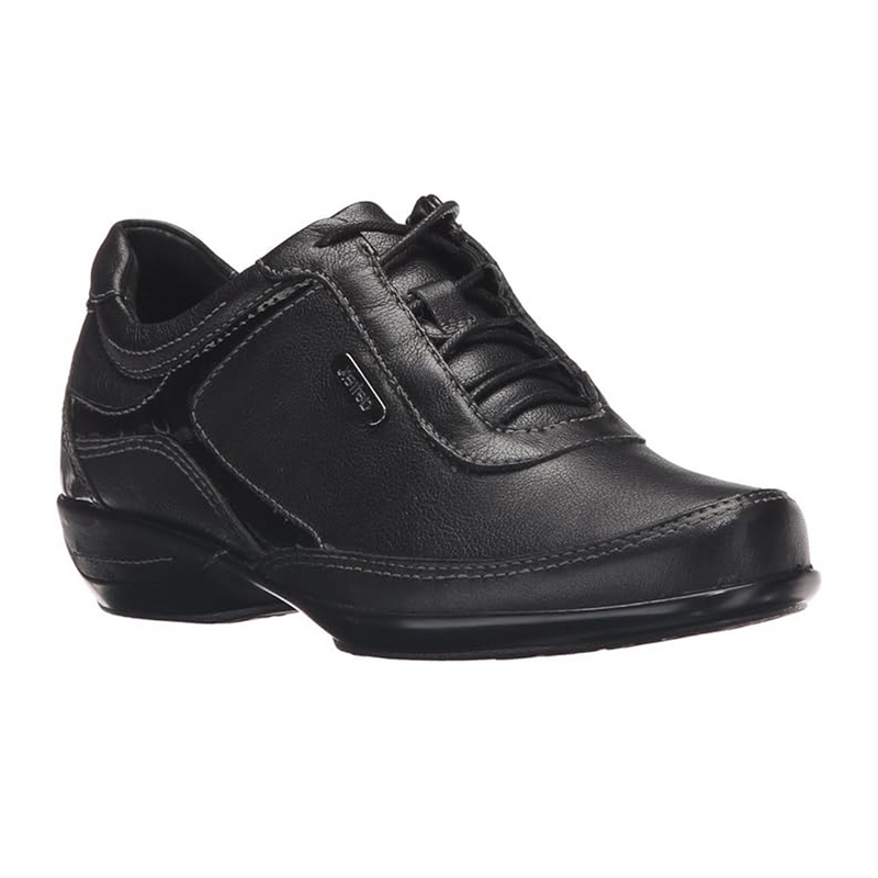 Aetrex Holly Lace Up (Women) - Black Leather Dress-Casual - Lace Ups - The Heel Shoe Fitters