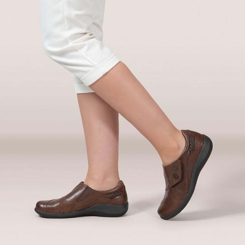 Aetrex Karina Slip On (Women) Dress-Casual - Monk Straps - The Heel Shoe Fitters