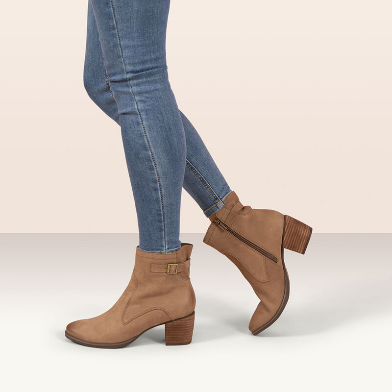Aetrex Rubi Heeled Ankle Boot (Women) Boots - Casual - Ankle - The Heel Shoe Fitters
