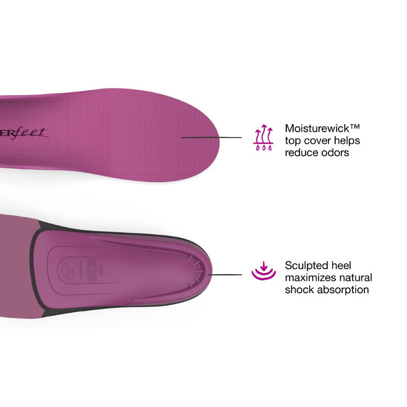 Unisex Superfeet All-Purpose High Impact Support (Berry) in Berry. Sku: BERRY