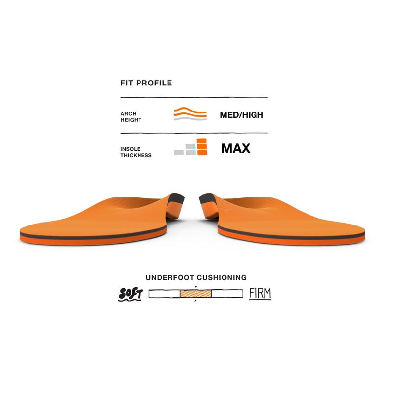 Unisex Superfeet All-Purpose High Impact Support (Orange) in Orange. Sku: ORANGE