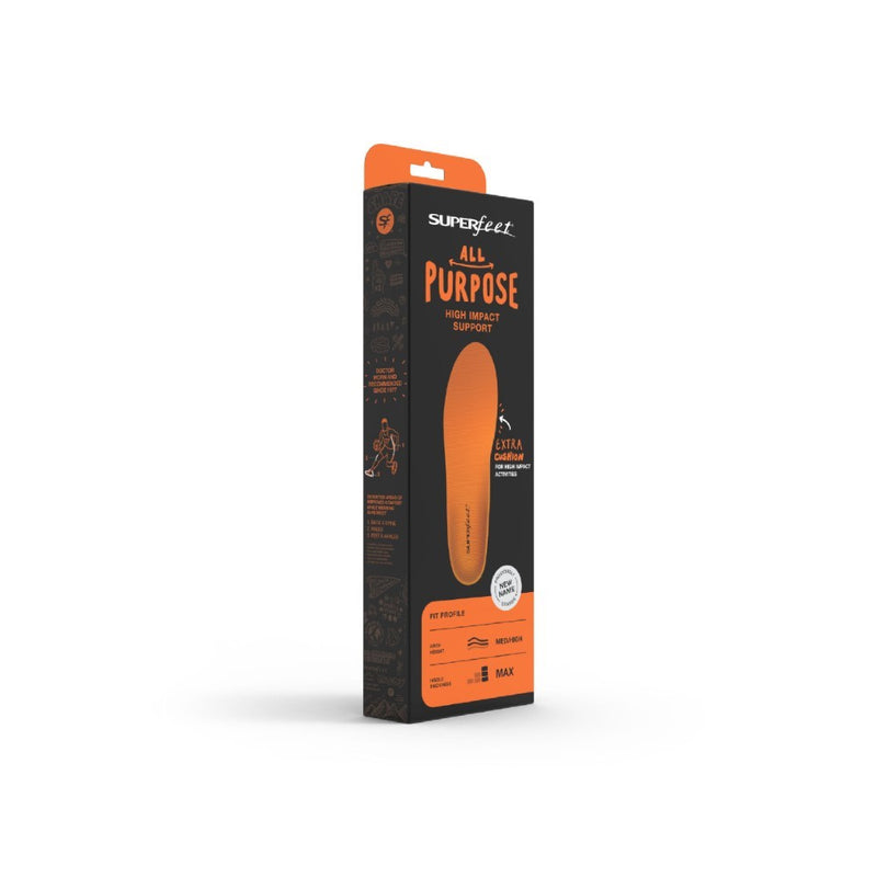 Unisex Superfeet All-Purpose High Impact Support (Orange) in Orange. Sku: ORANGE