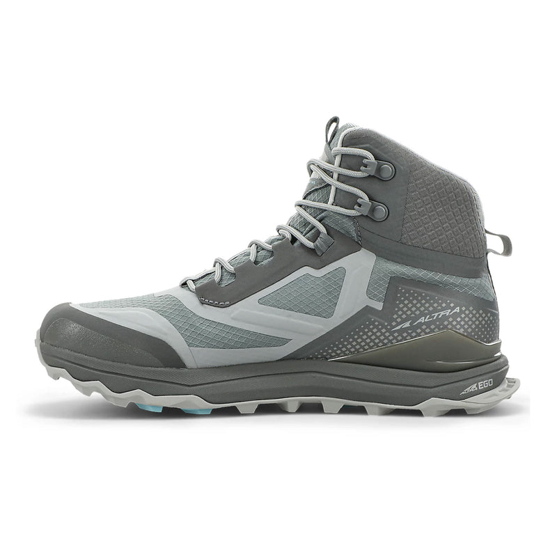 Altra Lone Peak All-Weather Mid Trail Shoe (Women) - Gray/Green Boots - Hiking - Mid - The Heel Shoe Fitters