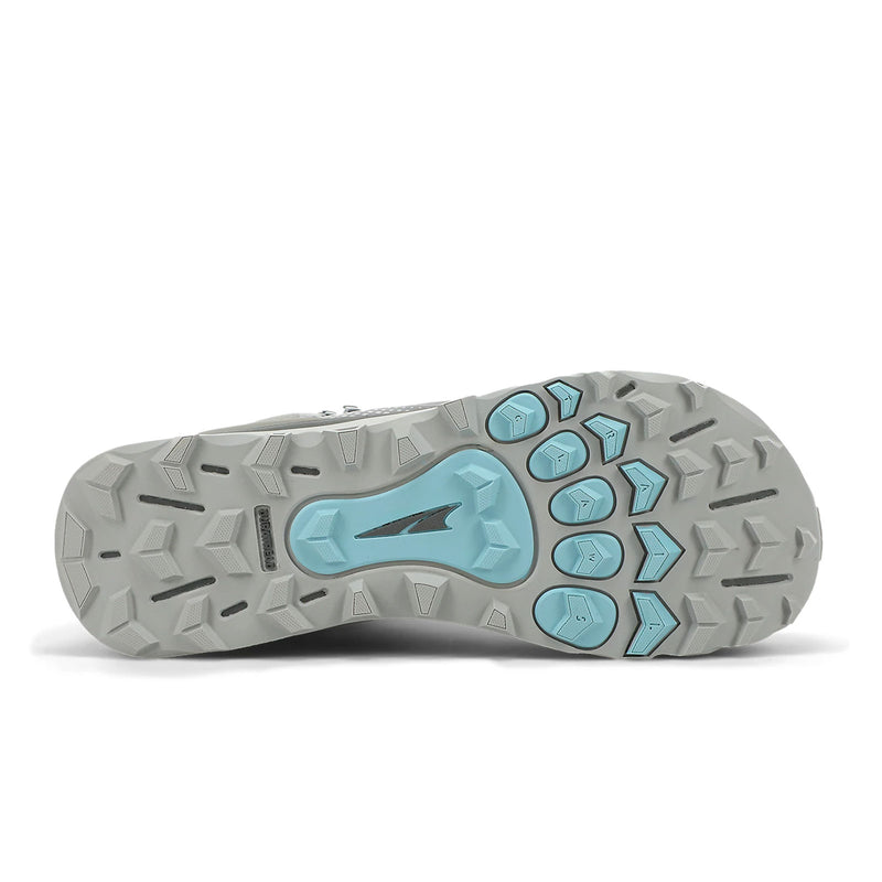 Altra Lone Peak All-Weather Mid Trail Shoe (Women) - Gray/Green Boots - Hiking - Mid - The Heel Shoe Fitters