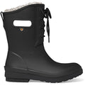 Quarter view Women's Bogs Footwear style name Amanda Plush II Lace color Black. Sku: 72704-001