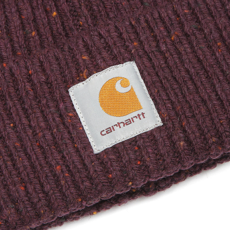 Carhartt WIP Anglistic Beanie : Speckled Dark Plum