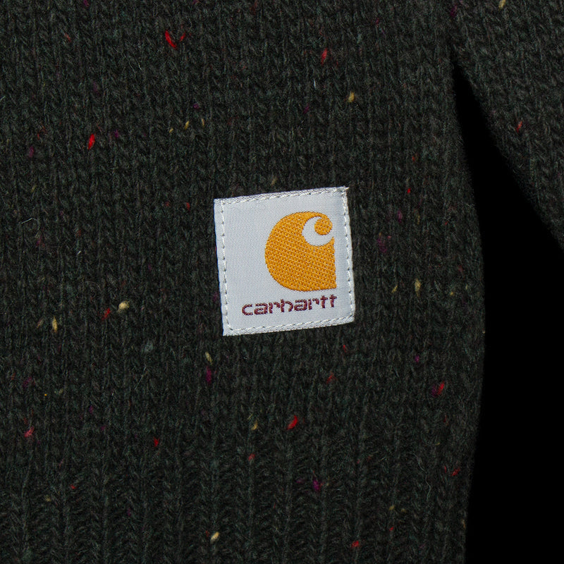 Carhartt WIP Anglistic Sweater Speckled Dark Cedar