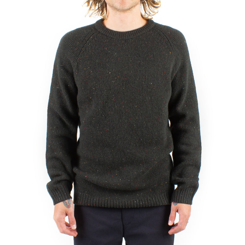 Carhartt WIP Anglistic Sweater Speckled Dark Cedar