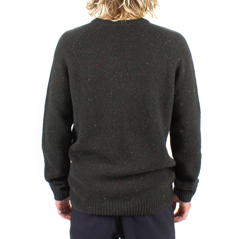 Carhartt WIP Anglistic Sweater Speckled Dark Cedar