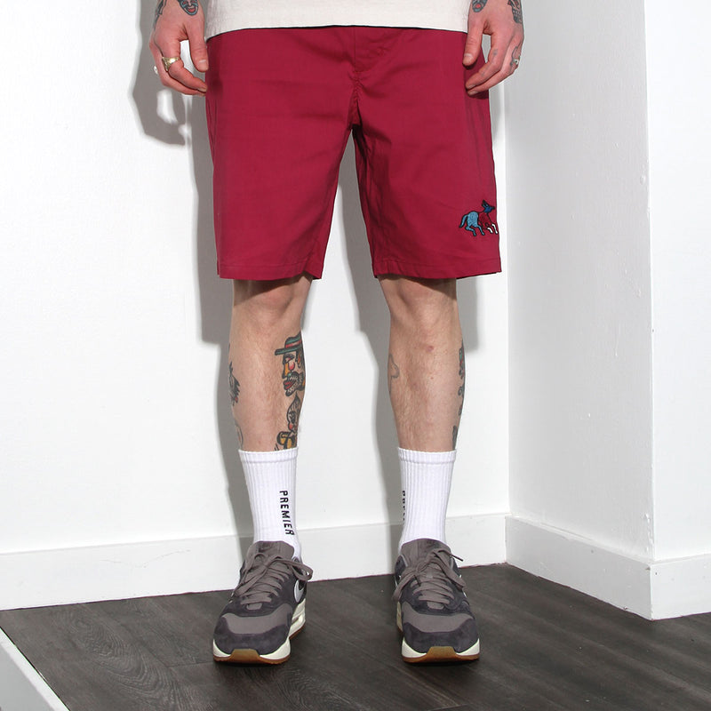 by Parra Anxious Dog Shorts Wine