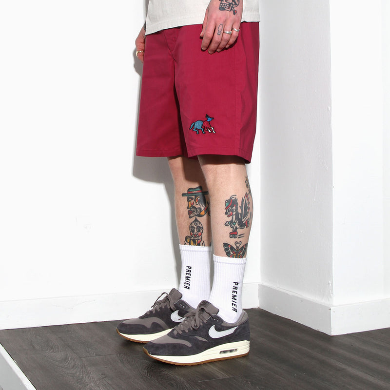 by Parra Anxious Dog Shorts Wine