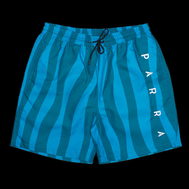 by Parra | Aqua Weed Waves Swim Shorts Style # 49445 Color : Greek Blue