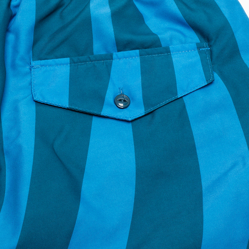 by Parra | Aqua Weed Waves Swim Shorts Style # 49445 Color : Greek Blue