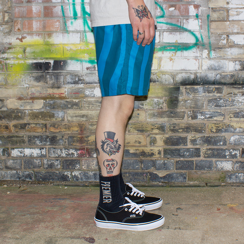 by Parra | Aqua Weed Waves Swim Shorts Style # 49445 Color : Greek Blue