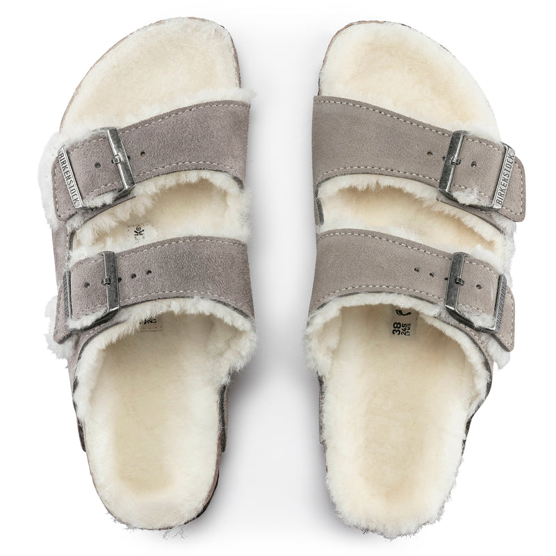 Arizona Shearling Stone Coin Suede Leather
