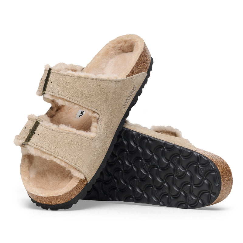 Arizona Shearling Taupe Suede