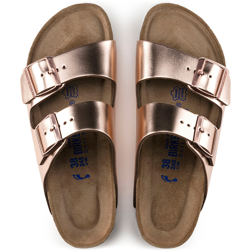Arizona Soft Footbed Metallic Copper Leather