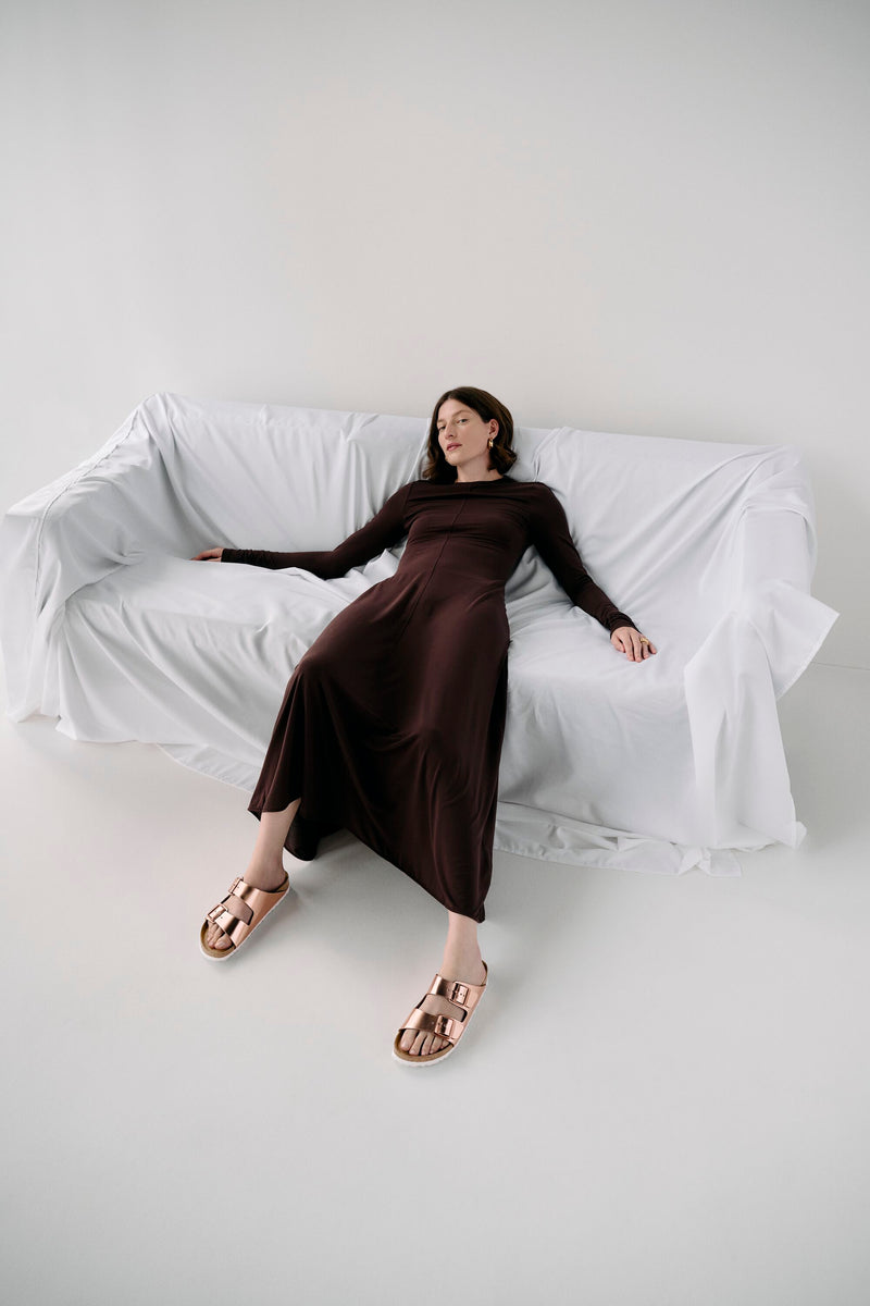 Arizona Soft Footbed Metallic Copper Leather