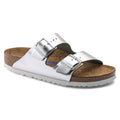 Arizona Soft Footbed Metallic Silver Leather