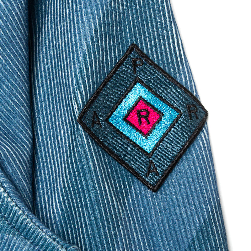 by Parra Army Dreamers Woven Shirt Jacket  Blue Grey