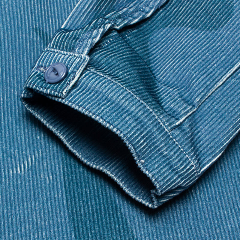 by Parra Army Dreamers Woven Shirt Jacket  Blue Grey
