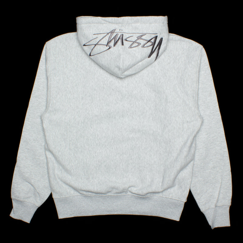 Stussy | Back Applique Hoodie Style # 118472 Color : Ash Heather